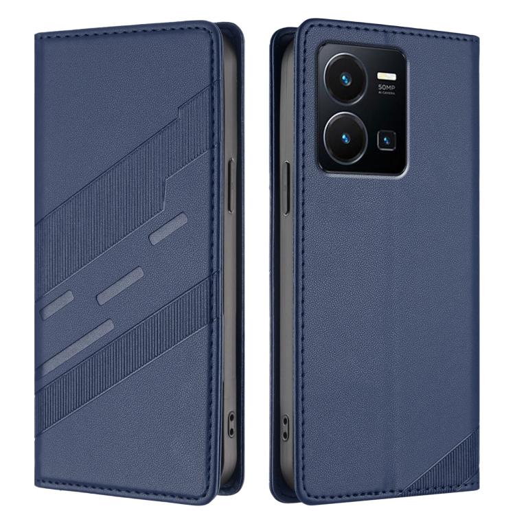 For vivo Y35 4G Global Embossed Multi-functional Wallet Retro Leather Phone Case