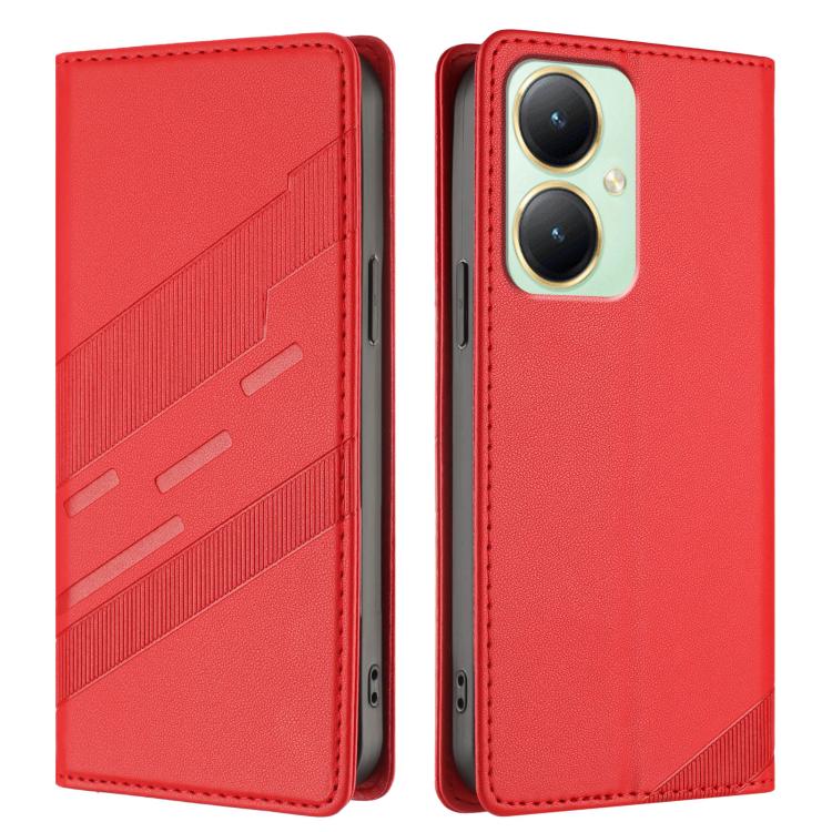 For vivo Y35M+ 5G / Y35+ 5G Embossed Multi-functional Wallet Retro Leather Phone Case