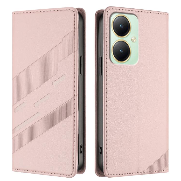 For vivo Y35M+ 5G / Y35+ 5G Embossed Multi-functional Wallet Retro Leather Phone Case