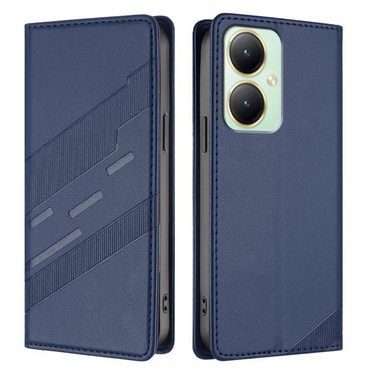 For vivo Y35M+ 5G / Y35+ 5G Embossed Multi-functional Wallet Retro Leather Phone Case