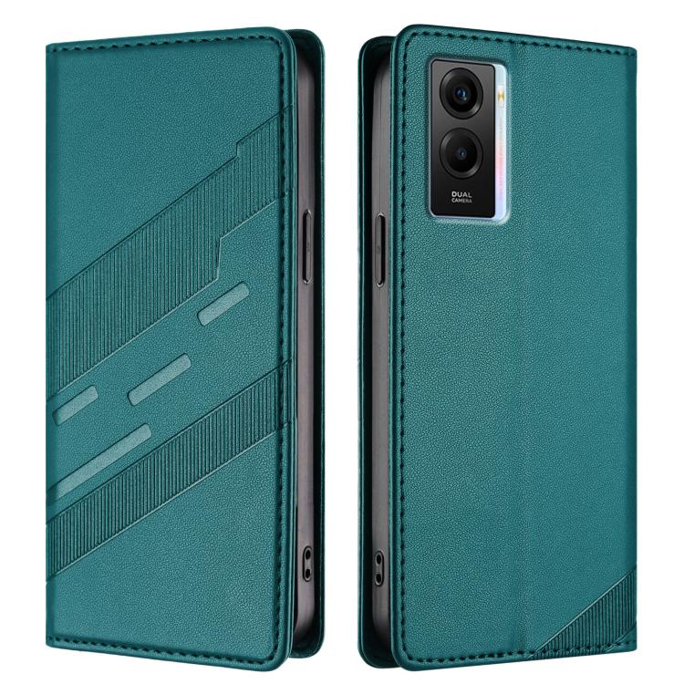 For vivo Y55s 2023 5G Embossed Multi-functional Wallet Retro Leather Phone Case
