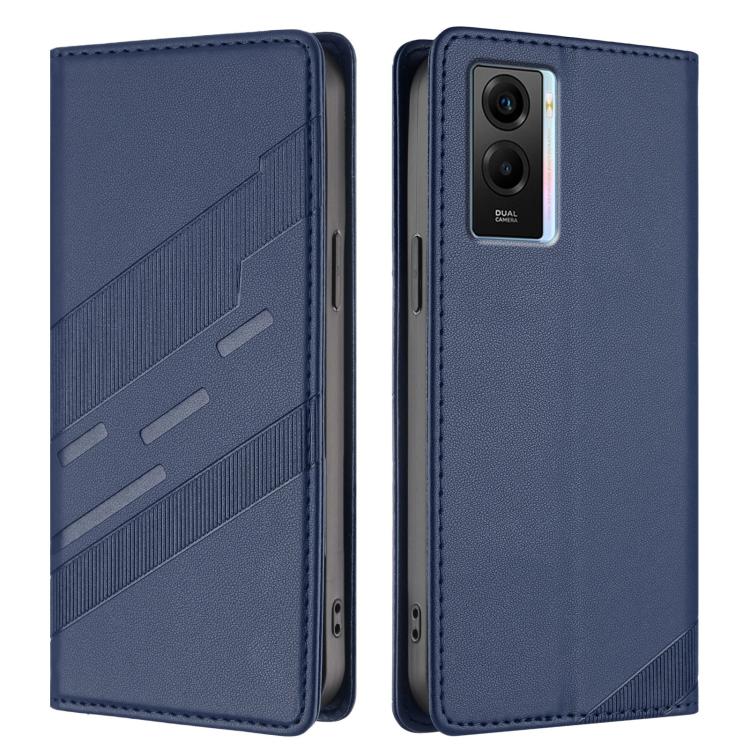 For vivo Y55s 2023 5G Embossed Multi-functional Wallet Retro Leather Phone Case