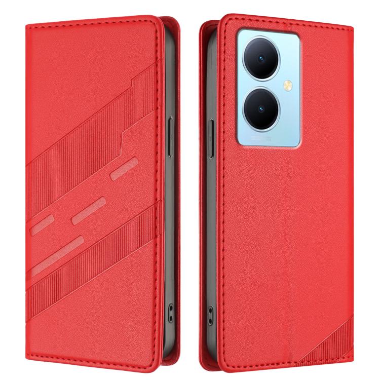 For vivo Y78+ 5G Global Embossed Multi-functional Wallet Retro Leather Phone Case