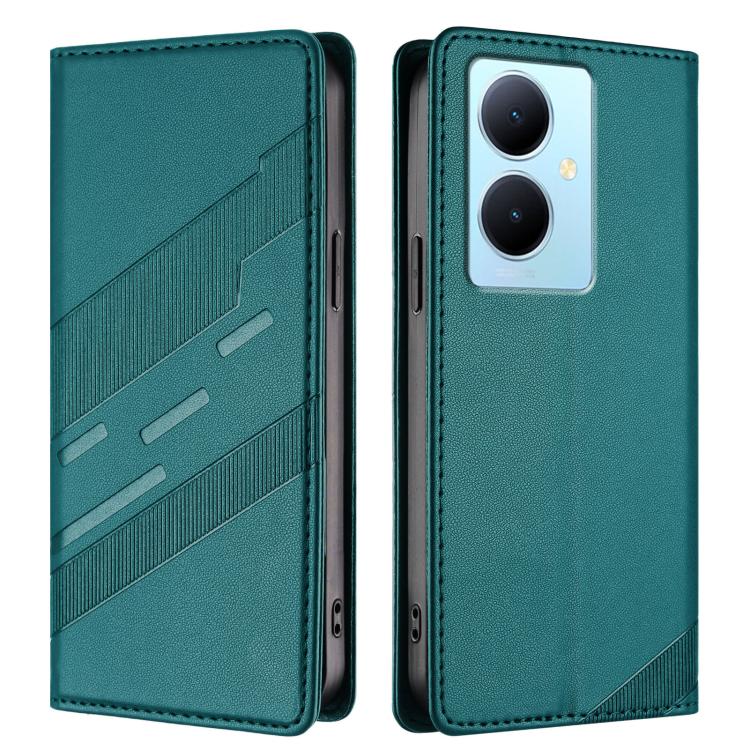 For vivo Y78+ 5G Global Embossed Multi-functional Wallet Retro Leather Phone Case