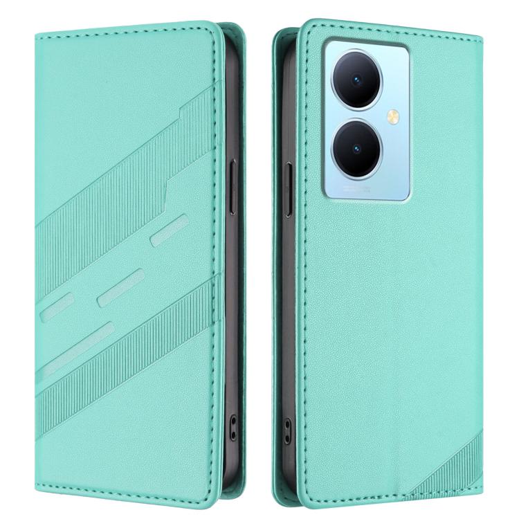 For vivo Y78+ 5G Global Embossed Multi-functional Wallet Retro Leather Phone Case