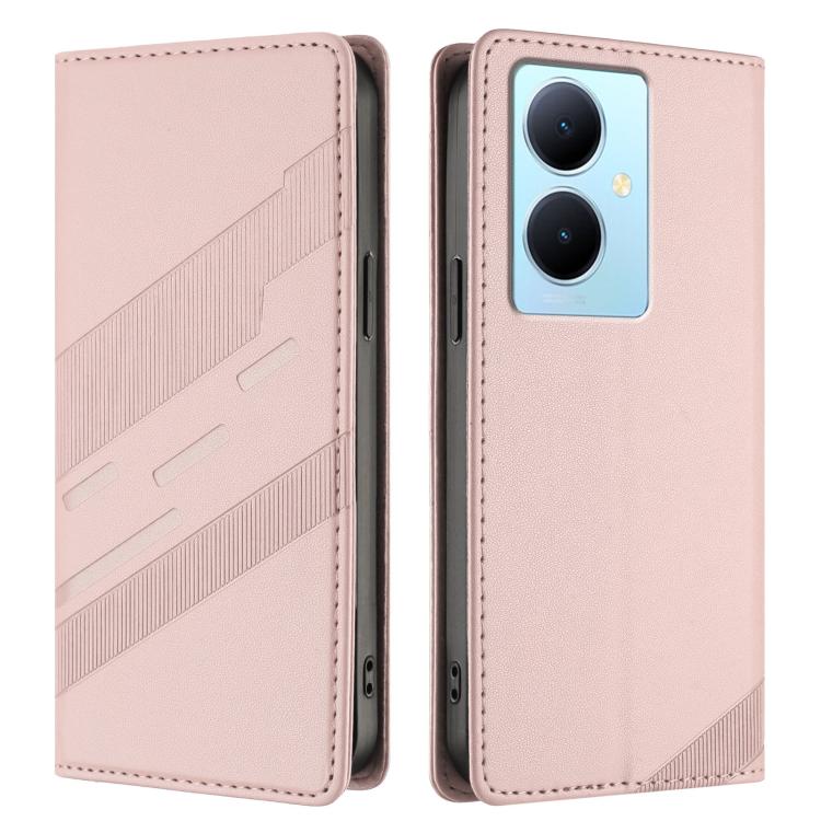For vivo Y78+ 5G Global Embossed Multi-functional Wallet Retro Leather Phone Case