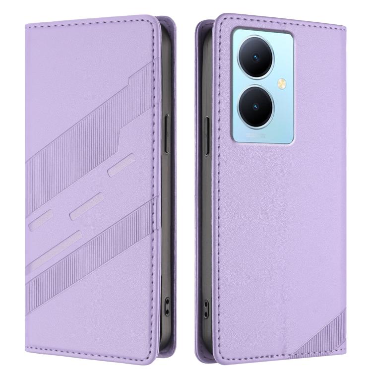 For vivo Y78+ 5G Global Embossed Multi-functional Wallet Retro Leather Phone Case