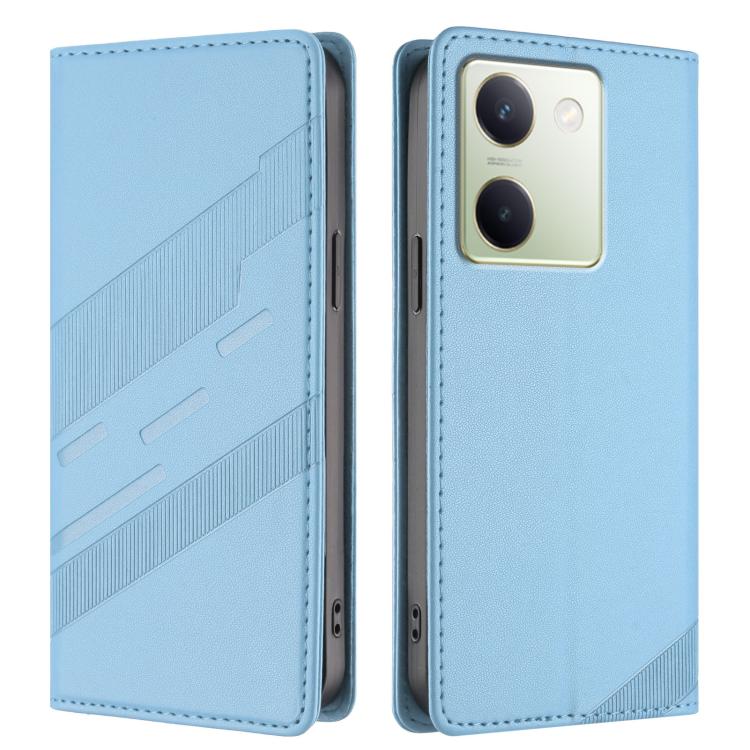 For vivo Y100 5G Global Embossed Multi-functional Wallet Retro Leather Phone Case