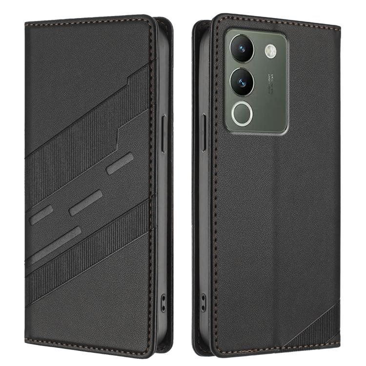 For vivo Y200 5G Global Embossed Multi-functional Wallet Retro Leather Phone Case