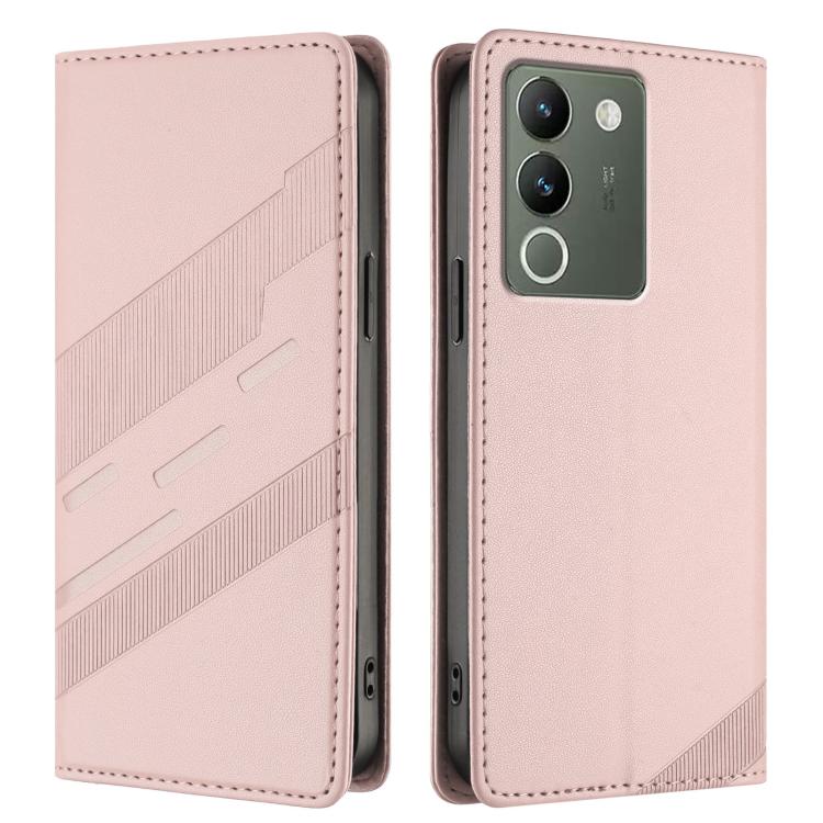 For vivo Y200 5G Global Embossed Multi-functional Wallet Retro Leather Phone Case