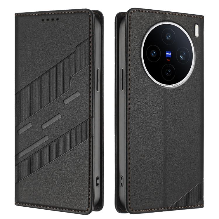 For vivo X200s Embossed Multi-functional Wallet Retro Leather Phone Case