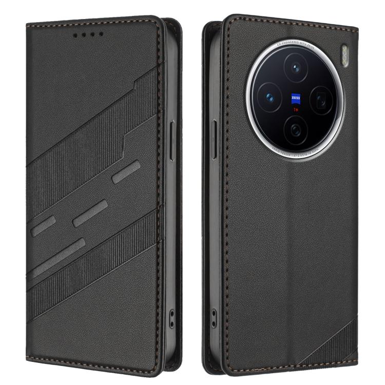 For vivo X300s 5G Embossed Multi-functional Wallet Retro Leather Phone Case