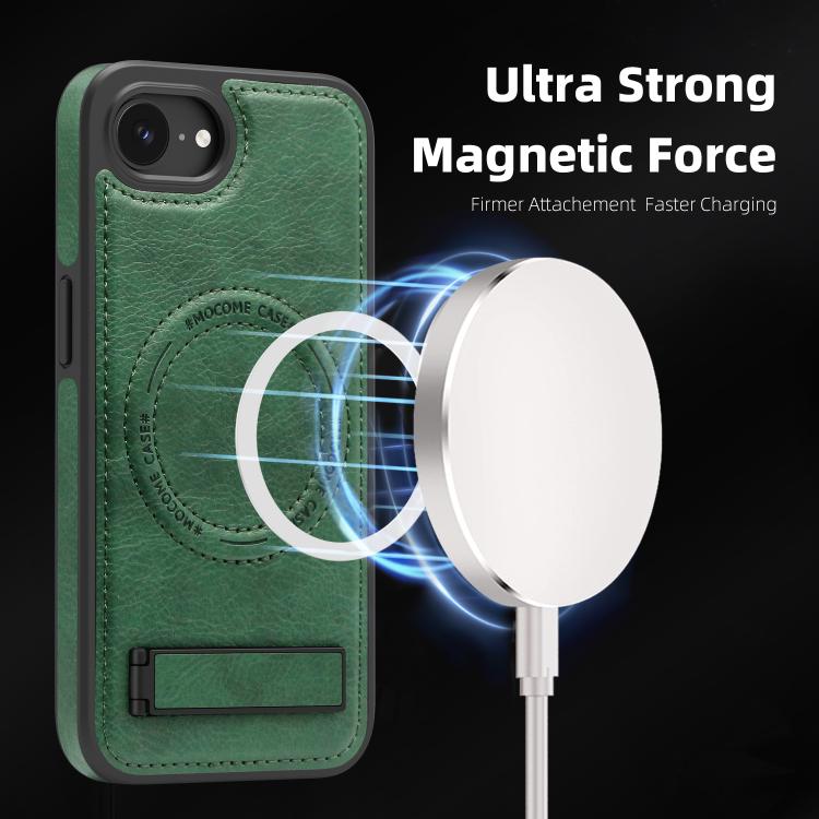 For iPhone 17e / 16e Multi-function Holder MagSafe PU Phone Case