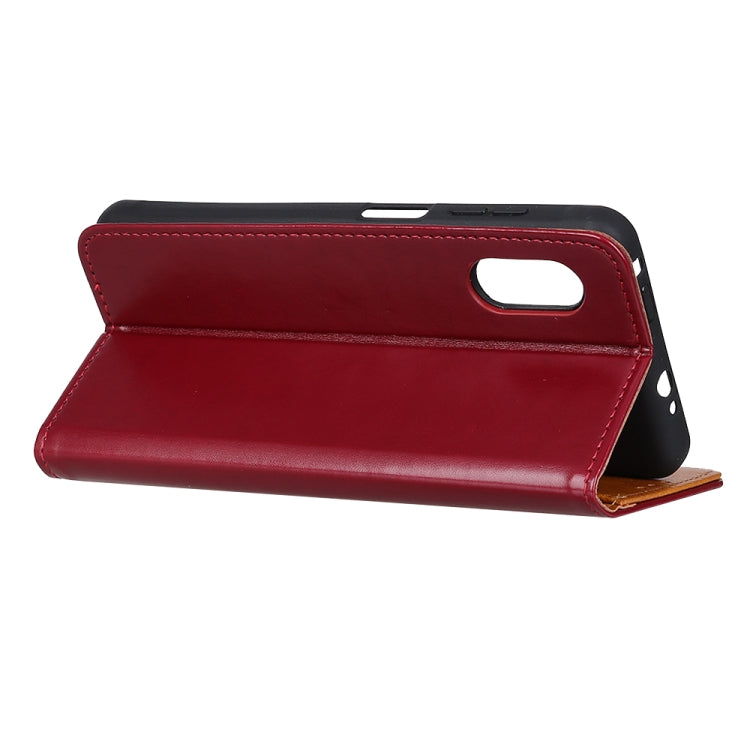 For Samsung Galaxy XCover Pro 3-Color Pearl Texture Magnetic Buckle Horizontal Flip PU Leather Case with Card Slots & Wallet & Holder