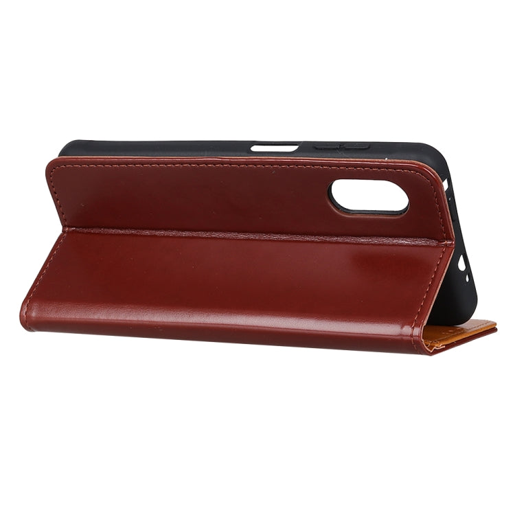 For Samsung Galaxy XCover Pro 3-Color Pearl Texture Magnetic Buckle Horizontal Flip PU Leather Case with Card Slots & Wallet & Holder