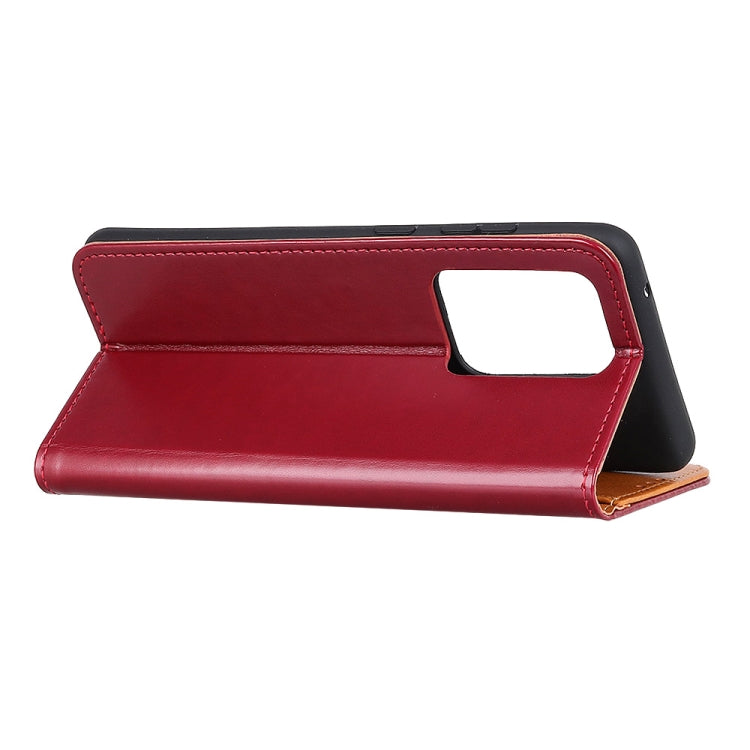 For Samsung Galaxy S20 Plus 3-Color Pearl Texture Magnetic Buckle Horizontal Flip PU Leather Case with Card Slots & Wallet & Holder
