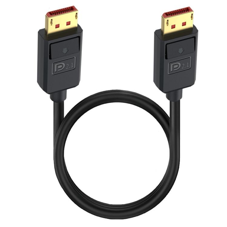 DP2.1 to DP2.1 Straight 52Gbps 16K 30Hz DisplayPort Extension Adapter Cable, Length: 1.8m - Black