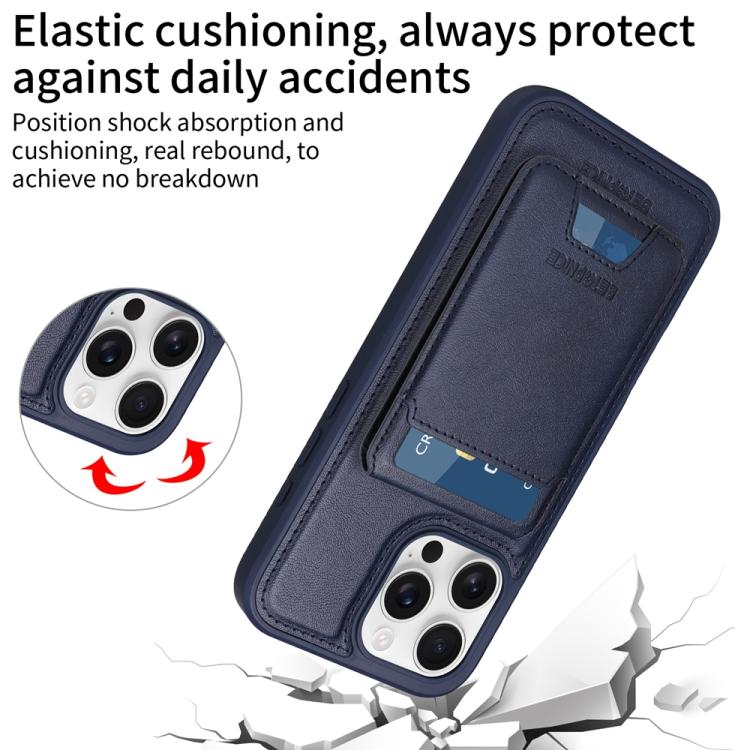 For iPhone 16 Pro Max BETOPNICE Vertical Flip Detachable MagSafe Wallet Phone Case