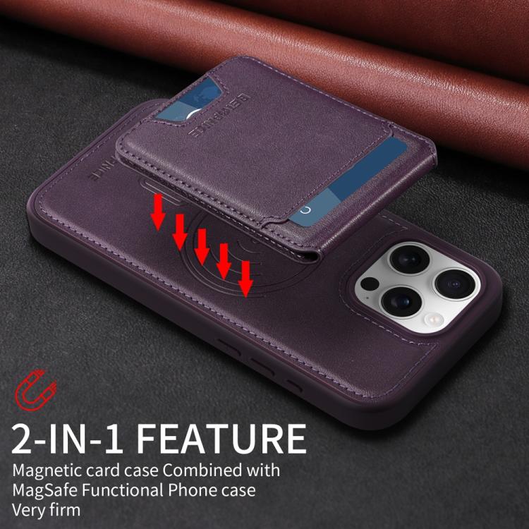 For iPhone 16 Pro Max BETOPNICE Vertical Flip Detachable MagSafe Wallet Phone Case