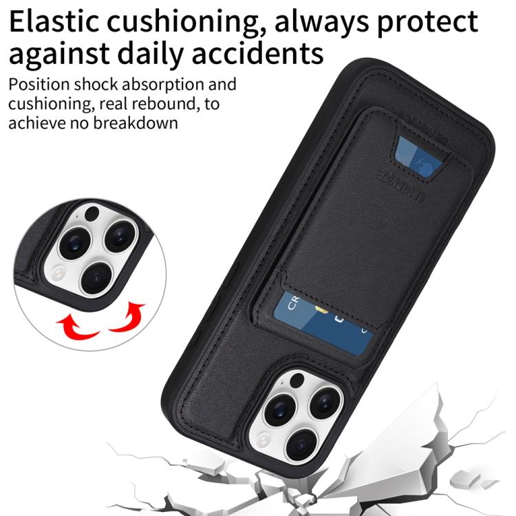 For iPhone 16 Pro Max BETOPNICE Vertical Flip Detachable MagSafe Wallet Phone Case