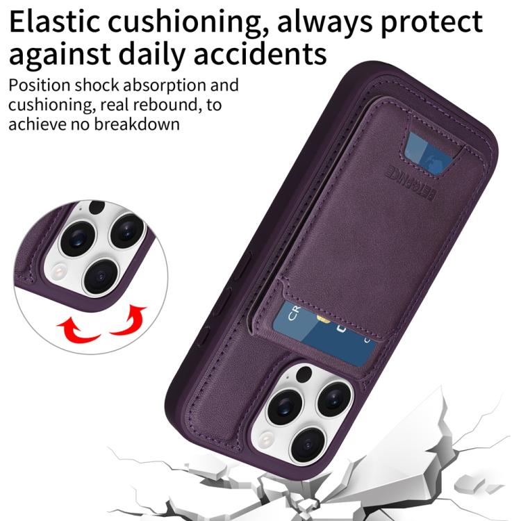 For iPhone 16 Pro BETOPNICE Vertical Flip Detachable MagSafe Wallet Phone Case