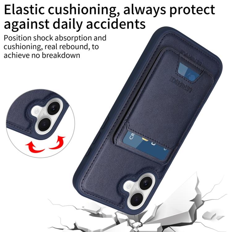 For iPhone 16 Plus BETOPNICE Vertical Flip Detachable MagSafe Wallet Phone Case