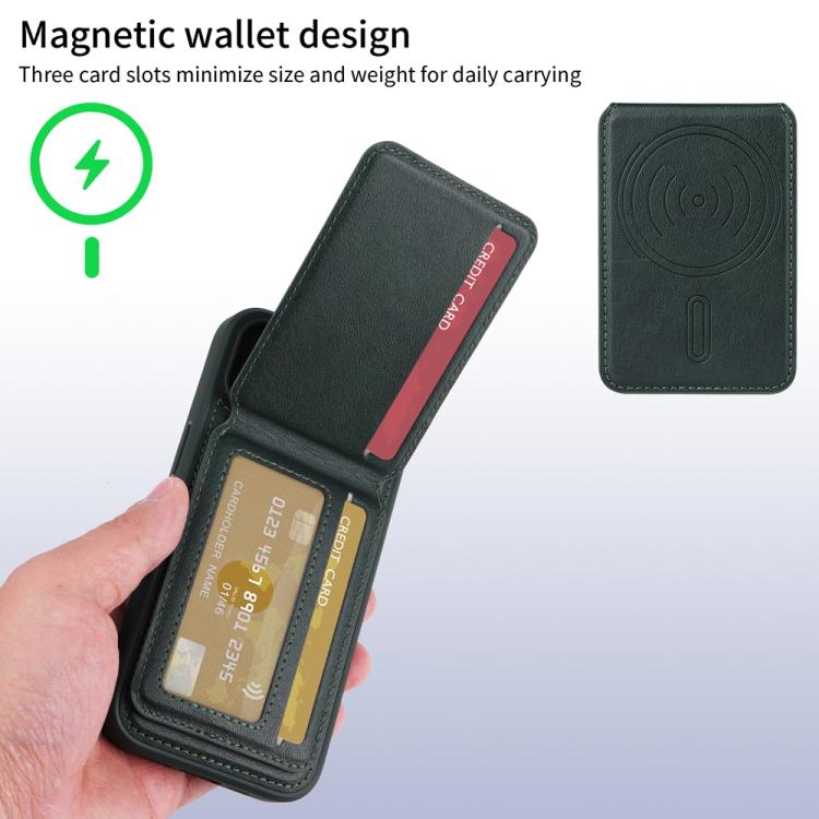 For iPhone 16 BETOPNICE Vertical Flip Detachable MagSafe Wallet Phone Case