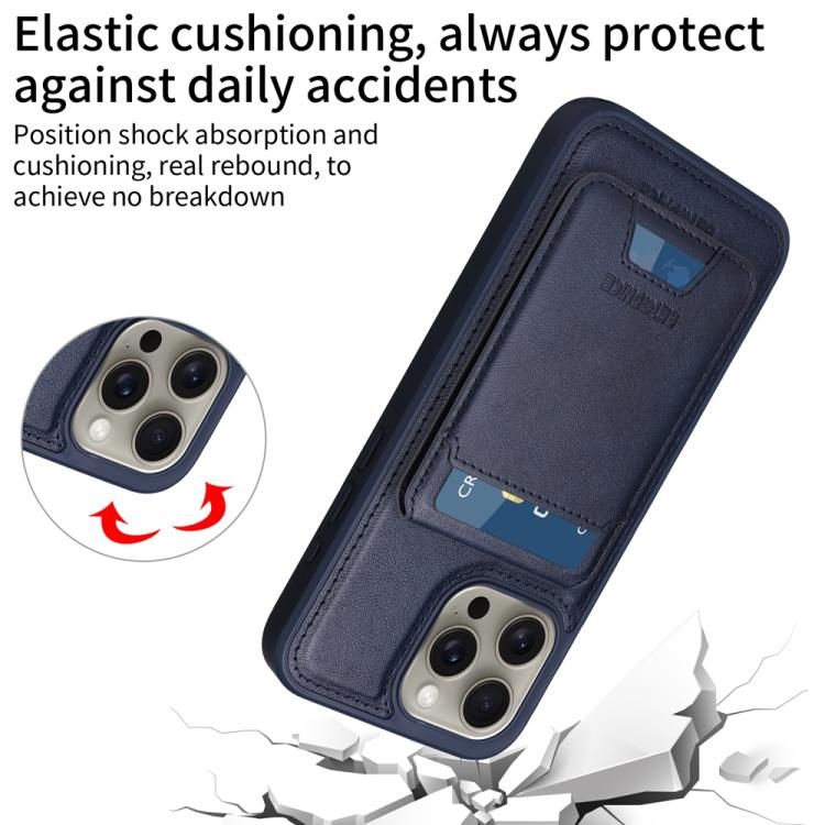 For iPhone 15 Pro Max BETOPNICE Vertical Flip Detachable MagSafe Wallet Phone Case