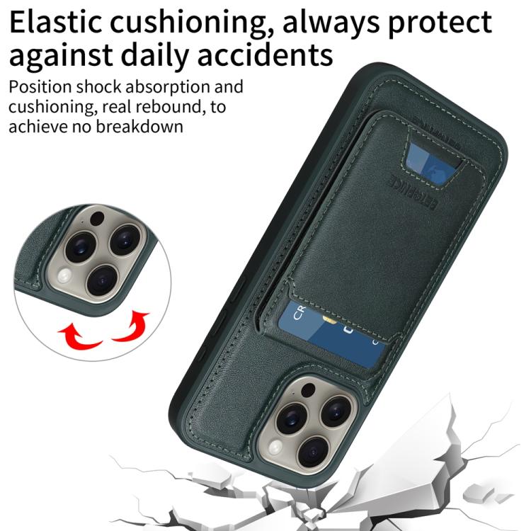 For iPhone 15 Pro Max BETOPNICE Vertical Flip Detachable MagSafe Wallet Phone Case