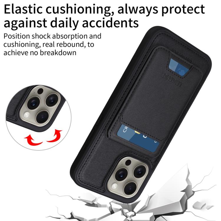 For iPhone 15 Pro Max BETOPNICE Vertical Flip Detachable MagSafe Wallet Phone Case