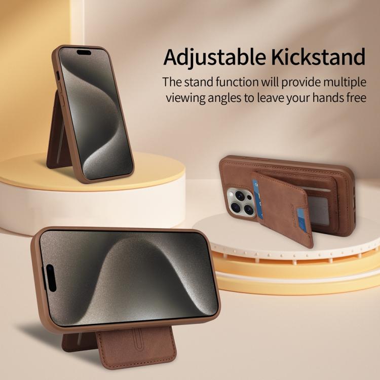 For iPhone 15 Pro Max BETOPNICE Vertical Flip Detachable MagSafe Wallet Phone Case