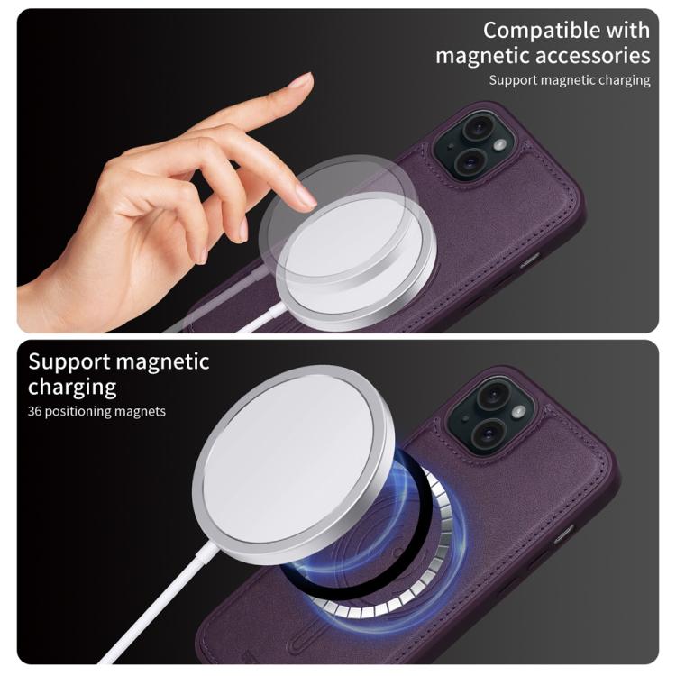 For iPhone 15 Plus BETOPNICE Vertical Flip Detachable MagSafe Wallet Phone Case