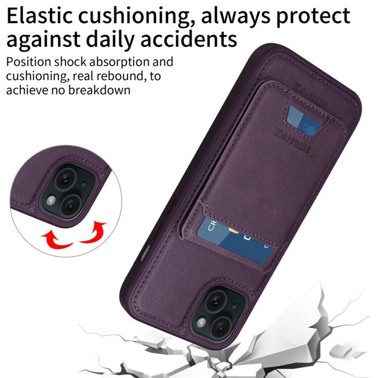 For iPhone 15 Plus BETOPNICE Vertical Flip Detachable MagSafe Wallet Phone Case
