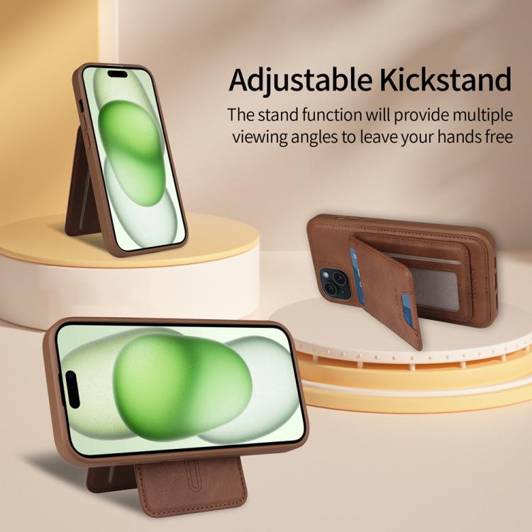 For iPhone 15 Plus BETOPNICE Vertical Flip Detachable MagSafe Wallet Phone Case