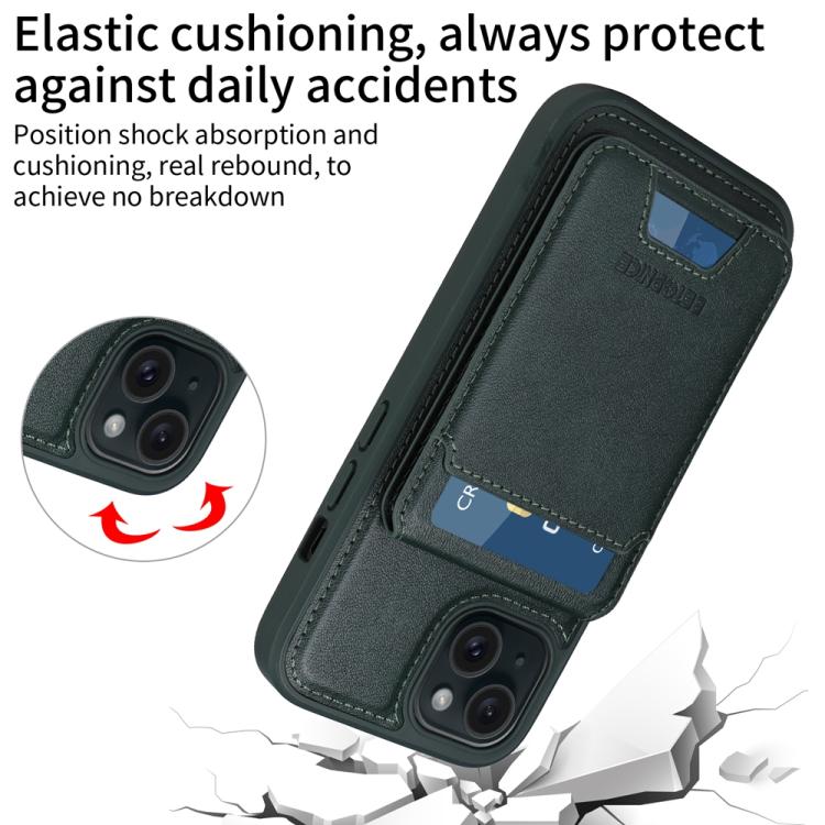 For iPhone 15 BETOPNICE Vertical Flip Detachable MagSafe Wallet Phone Case