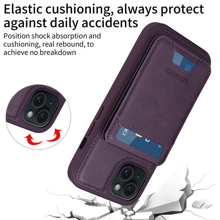 For iPhone 15 BETOPNICE Vertical Flip Detachable MagSafe Wallet Phone Case