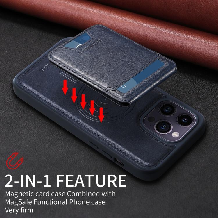 For iPhone 14 Pro Max BETOPNICE Vertical Flip Detachable MagSafe Wallet Phone Case