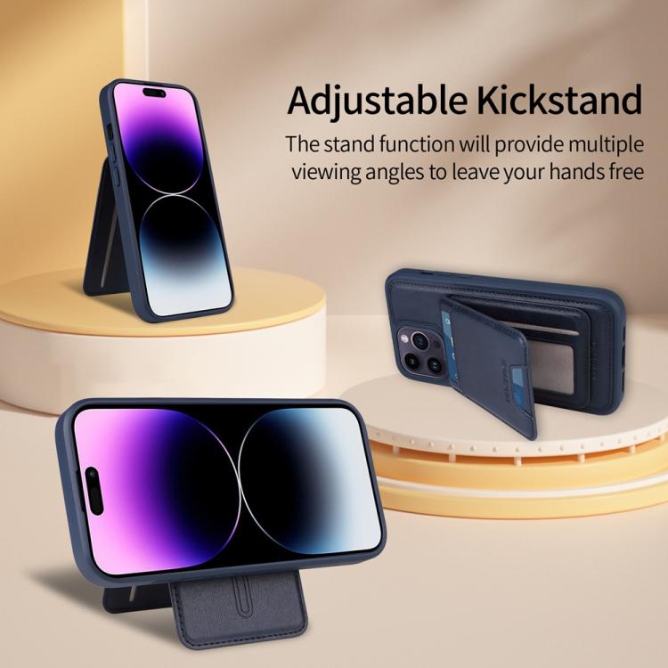 For iPhone 14 Pro Max BETOPNICE Vertical Flip Detachable MagSafe Wallet Phone Case