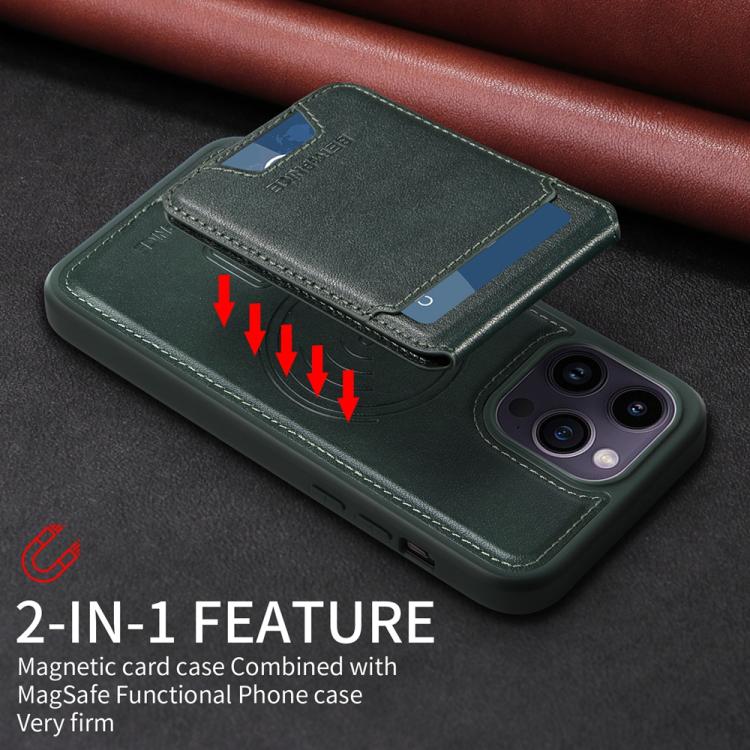 For iPhone 14 Pro Max BETOPNICE Vertical Flip Detachable MagSafe Wallet Phone Case