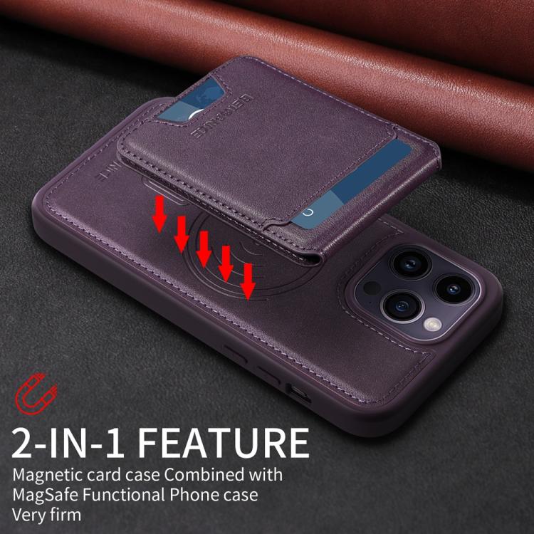 For iPhone 14 Pro Max BETOPNICE Vertical Flip Detachable MagSafe Wallet Phone Case