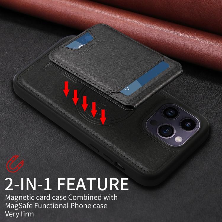 For iPhone 14 Pro Max BETOPNICE Vertical Flip Detachable MagSafe Wallet Phone Case