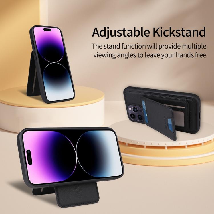 For iPhone 14 Pro Max BETOPNICE Vertical Flip Detachable MagSafe Wallet Phone Case