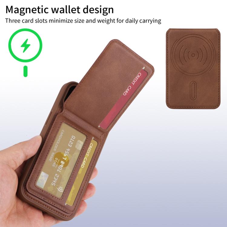 For iPhone 14 Pro Max BETOPNICE Vertical Flip Detachable MagSafe Wallet Phone Case