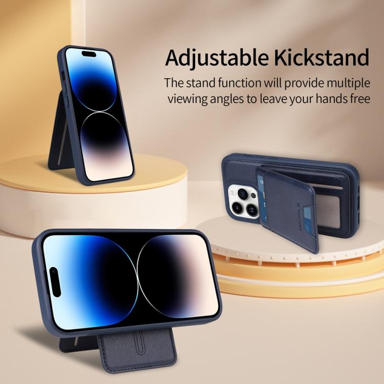 For iPhone 14 Pro BETOPNICE Vertical Flip Detachable MagSafe Wallet Phone Case