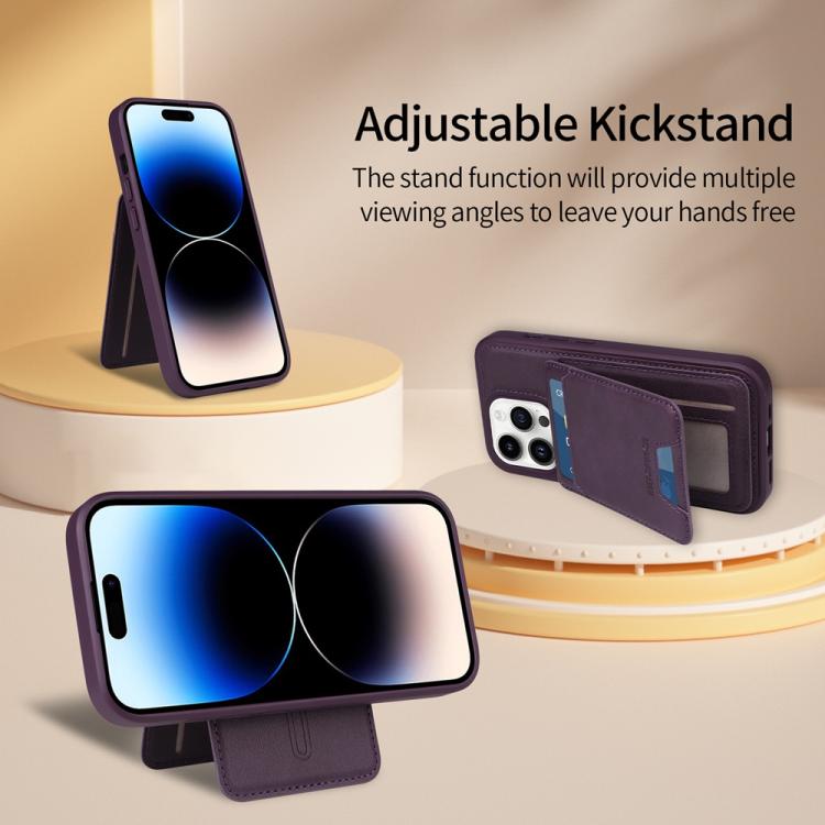 For iPhone 14 Pro BETOPNICE Vertical Flip Detachable MagSafe Wallet Phone Case