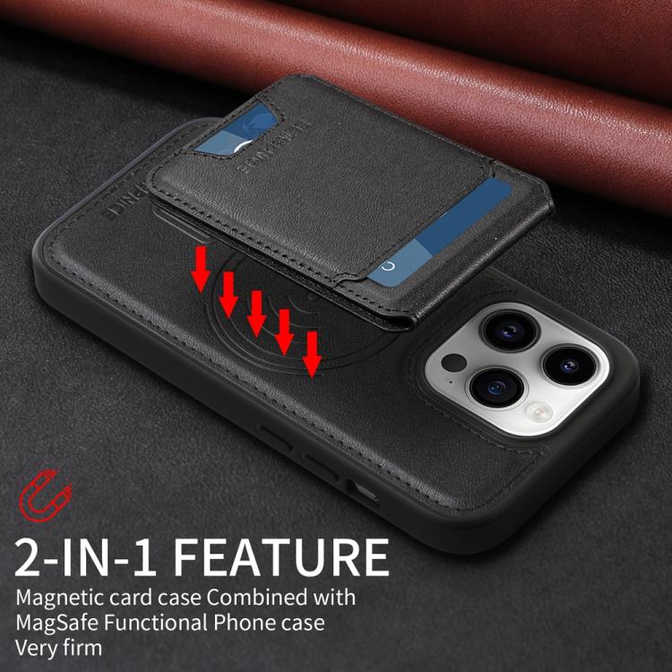For iPhone 14 Pro BETOPNICE Vertical Flip Detachable MagSafe Wallet Phone Case