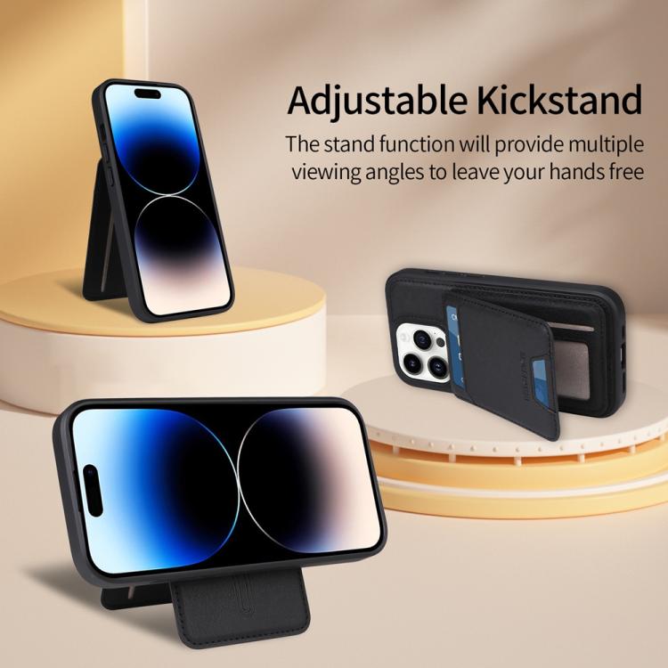 For iPhone 14 Pro BETOPNICE Vertical Flip Detachable MagSafe Wallet Phone Case