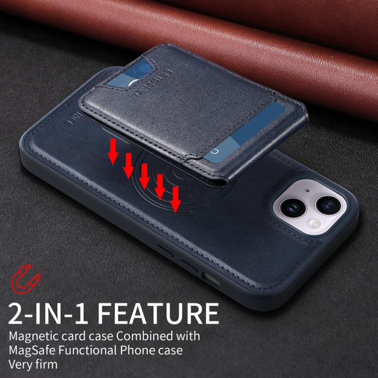 For iPhone 14 Plus BETOPNICE Vertical Flip Detachable MagSafe Wallet Phone Case