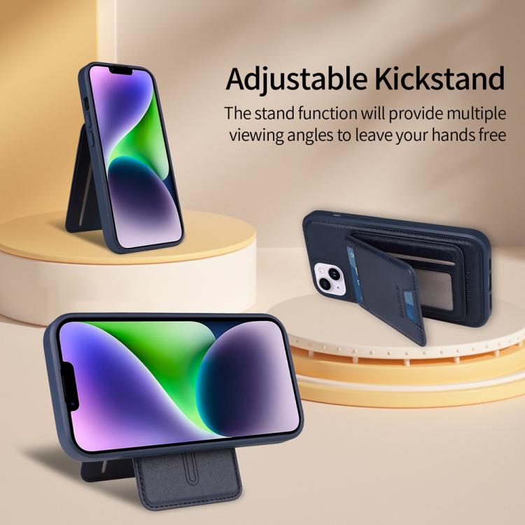 For iPhone 14 Plus BETOPNICE Vertical Flip Detachable MagSafe Wallet Phone Case