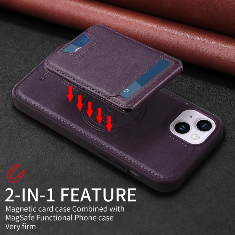 For iPhone 14 Plus BETOPNICE Vertical Flip Detachable MagSafe Wallet Phone Case